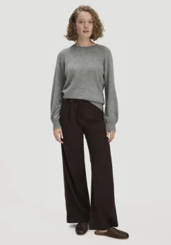 hessnatur Strick Pullover Relaxed BETTER RECYCLING aus reinem Cashmere von hellgrau Outlet
