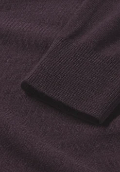 hessnatur Strick Rollkragen Pullover Regular aus reiner Bio-Merinowolle von schwarzbeere Online