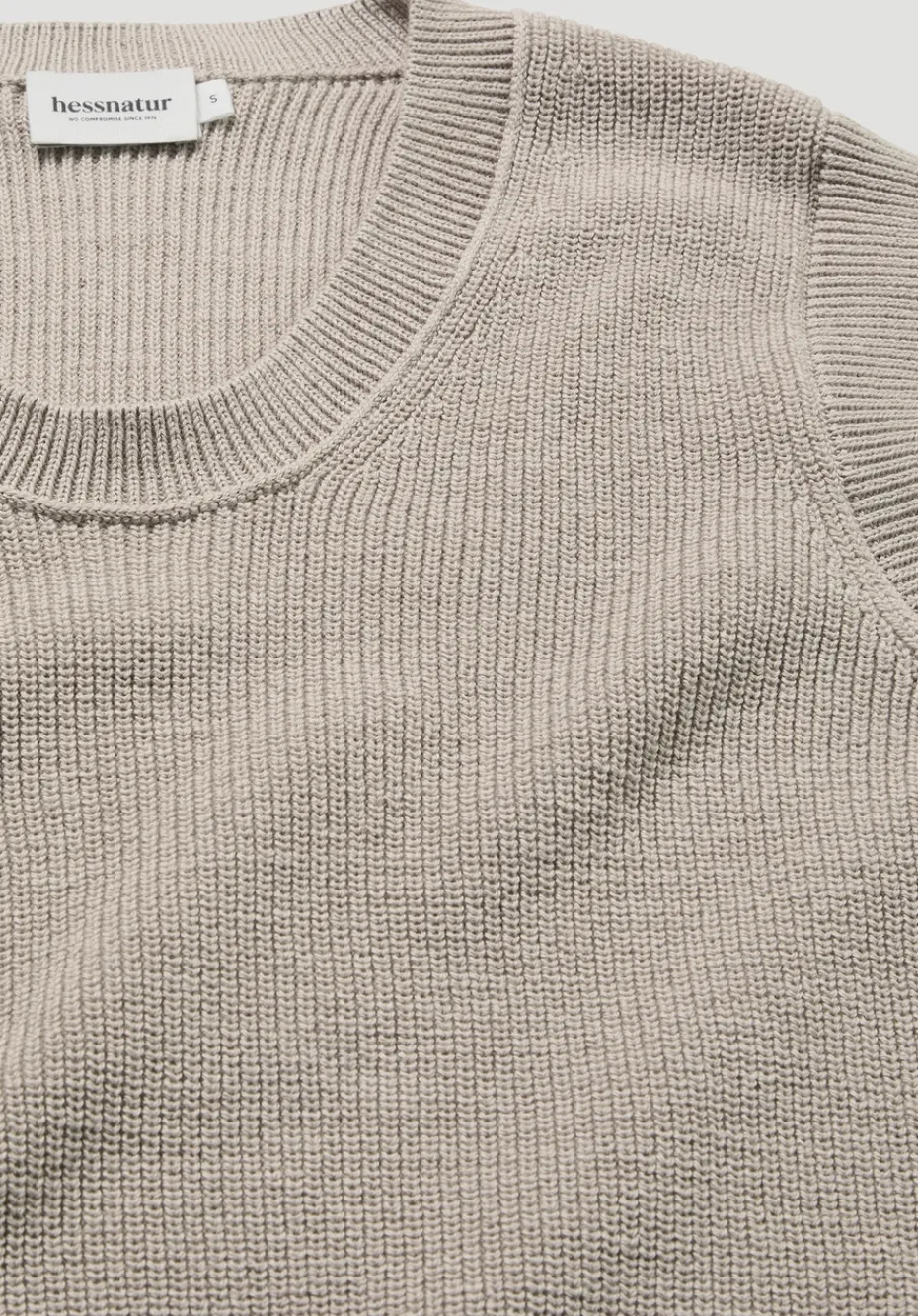 hessnatur Strick Top Regular aus reiner Bio-Baumwolle von taupe Online