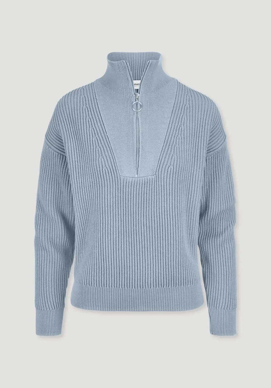 hessnatur Strick Troyer Relaxed aus reiner Bio-Baumwolle von perlblau Discount