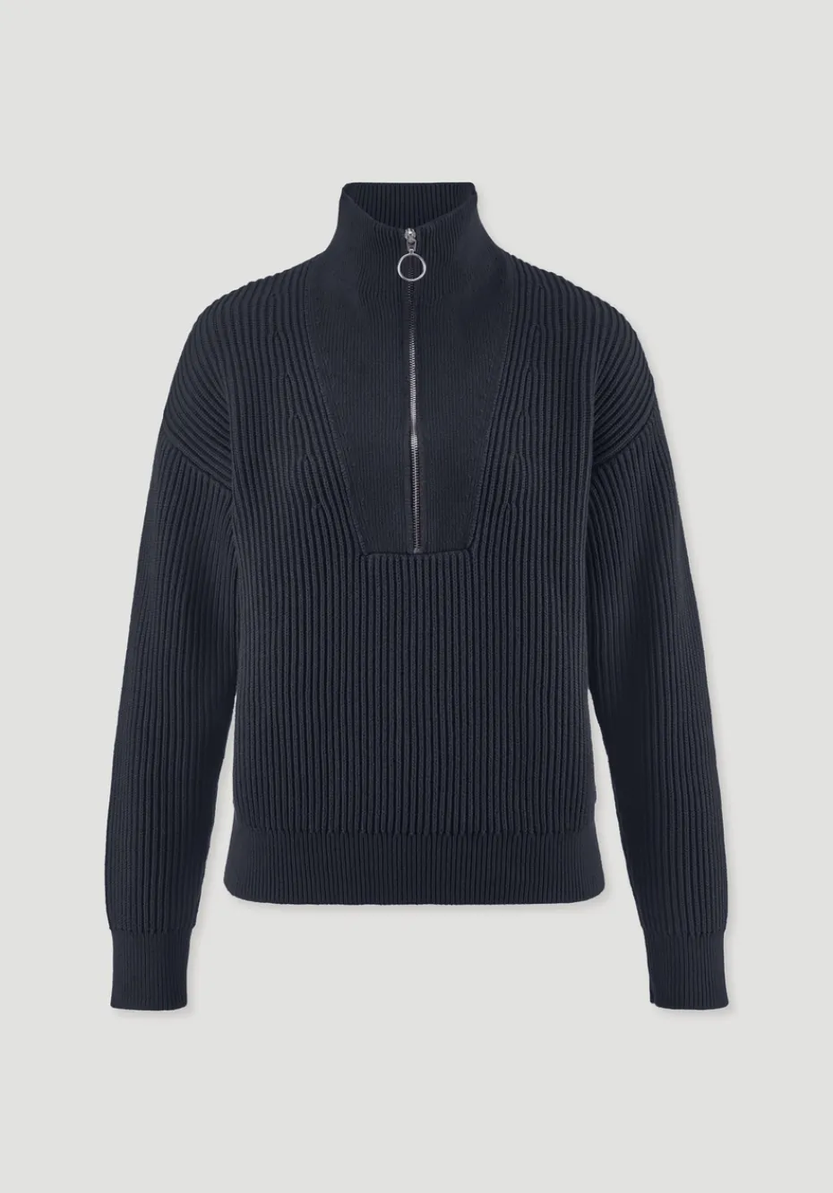 hessnatur Strick Troyer Relaxed aus reiner Bio-Baumwolle von marine Outlet