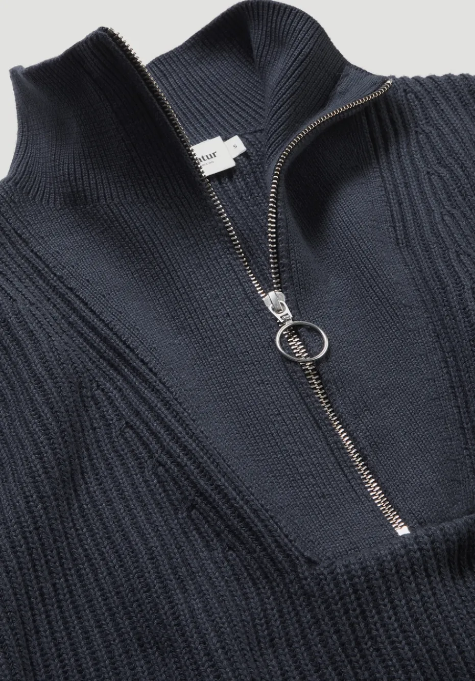 hessnatur Strick Troyer Relaxed aus reiner Bio-Baumwolle von marine Outlet