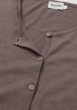 hessnatur Strickjacke Regular aus TENCEL™ Lyocell mit Bio-Baumwolle von mocca Discount