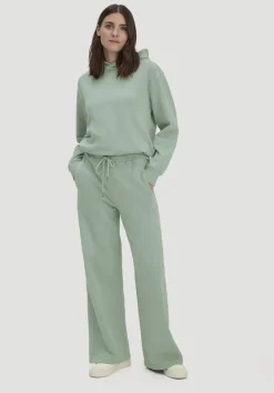 hessnatur Sweathose Wide Leg Relaxed aus Bio-Baumwolle von mattgrün Online