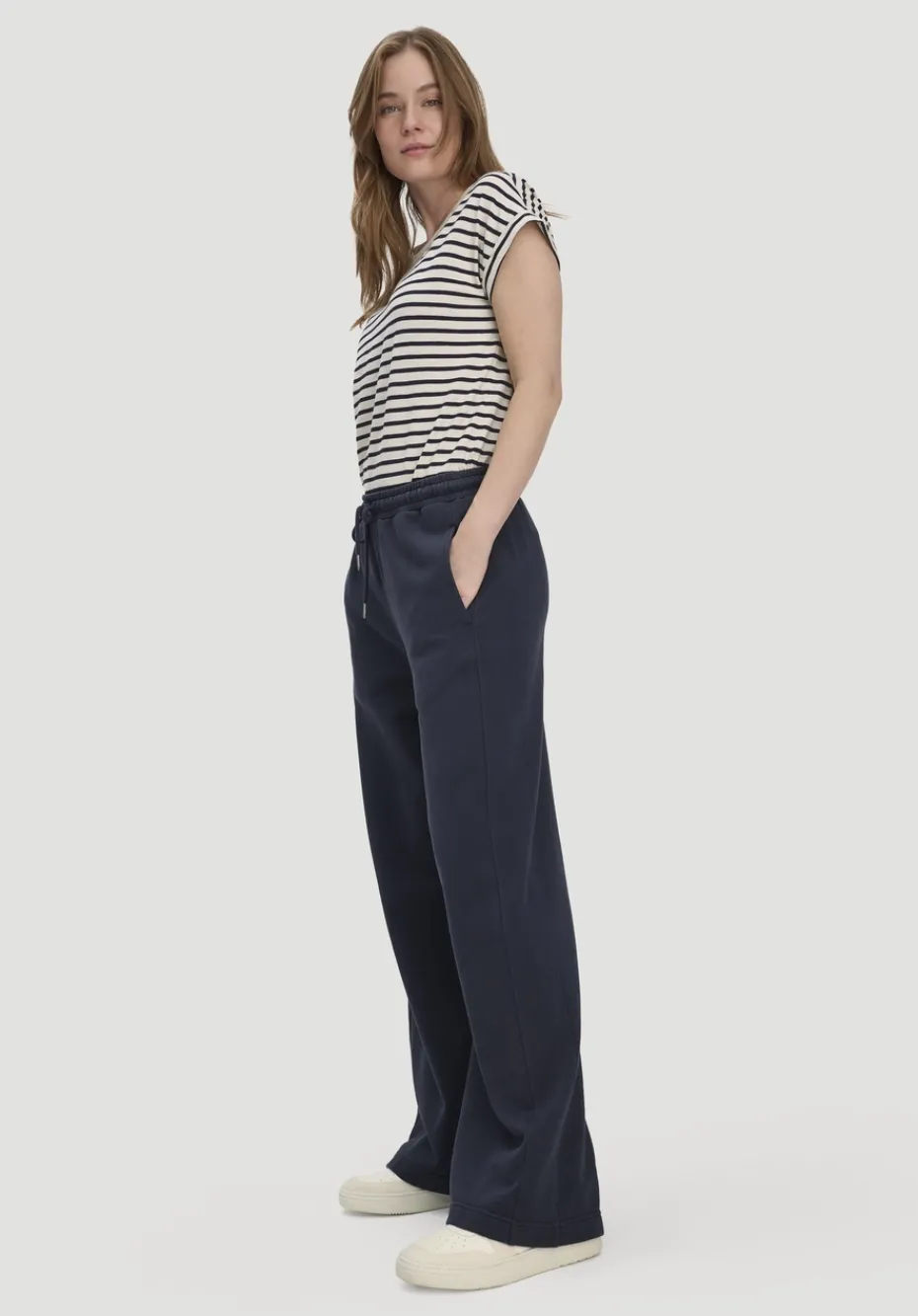 hessnatur Sweathose Wide Leg Relaxed aus Bio-Baumwolle von marine Best