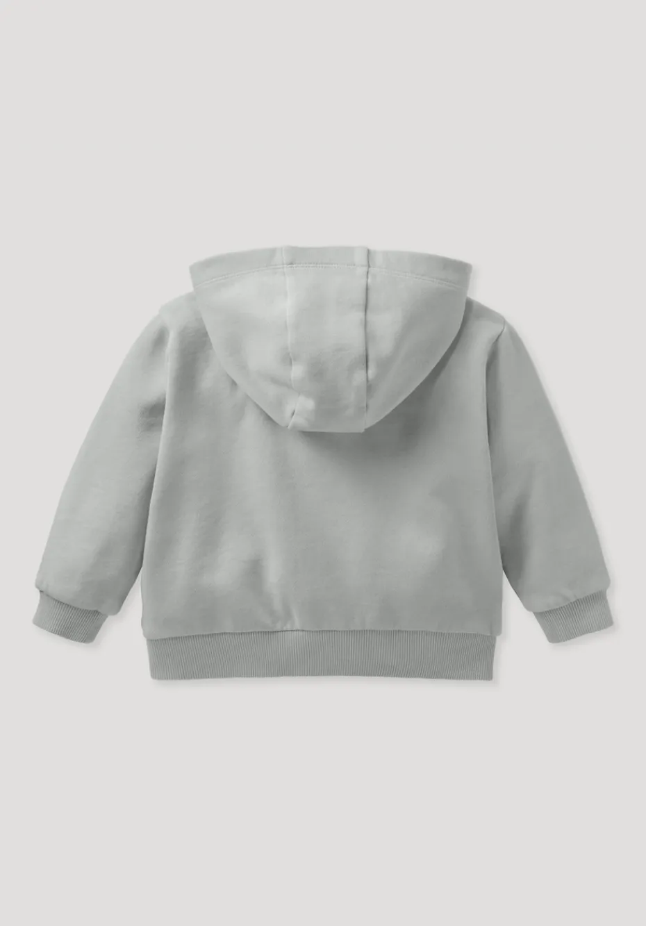 hessnatur Sweatshirt Jacke GARMENT DYE aus reiner Bio-Baumwolle von nebelgrau Outlet