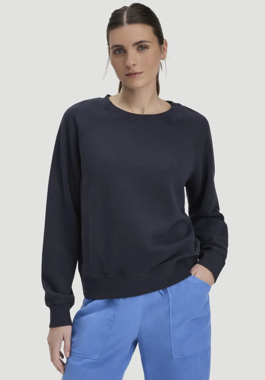 hessnatur Sweatshirt Oversize aus Bio-Baumwolle von marine Outlet