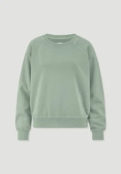 hessnatur Sweatshirt Oversize aus Bio-Baumwolle von mattgrün Hot