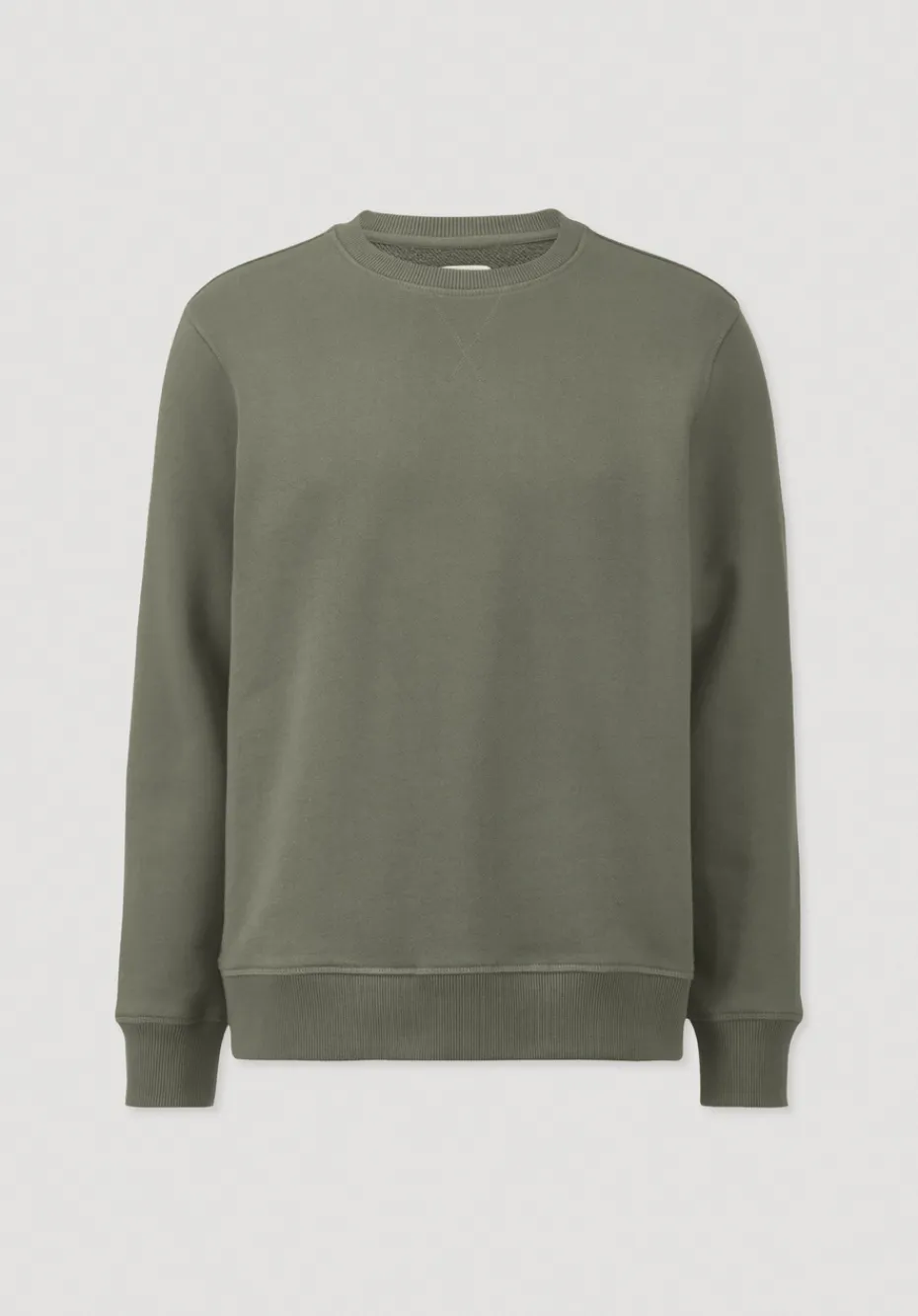 hessnatur Sweatshirt Regular aus reiner Bio-Baumwolle von oliv Outlet