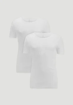 hessnatur T-Shirt im 2er-Pack PURE NATURE aus reiner Bio-Baumwolle von naturweiss Clearance