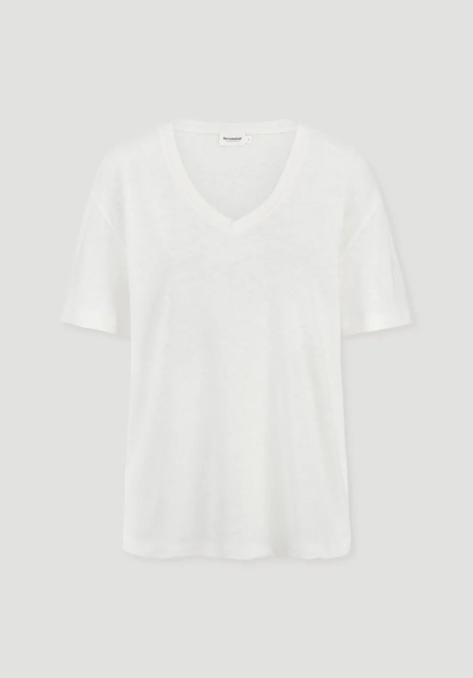 hessnatur T-Shirt Oversize aus Leinen und Bio-Baumwolle von naturweiss Hot