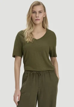 hessnatur T-Shirt Oversize aus Leinen und Bio-Baumwolle von goldoliv