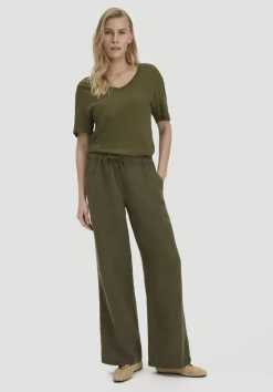 hessnatur T-Shirt Oversize aus Leinen und Bio-Baumwolle von goldoliv