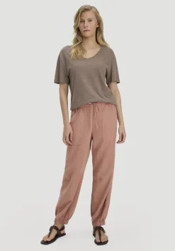 hessnatur T-Shirt Oversize aus Leinen und Bio-Baumwolle von mocca New