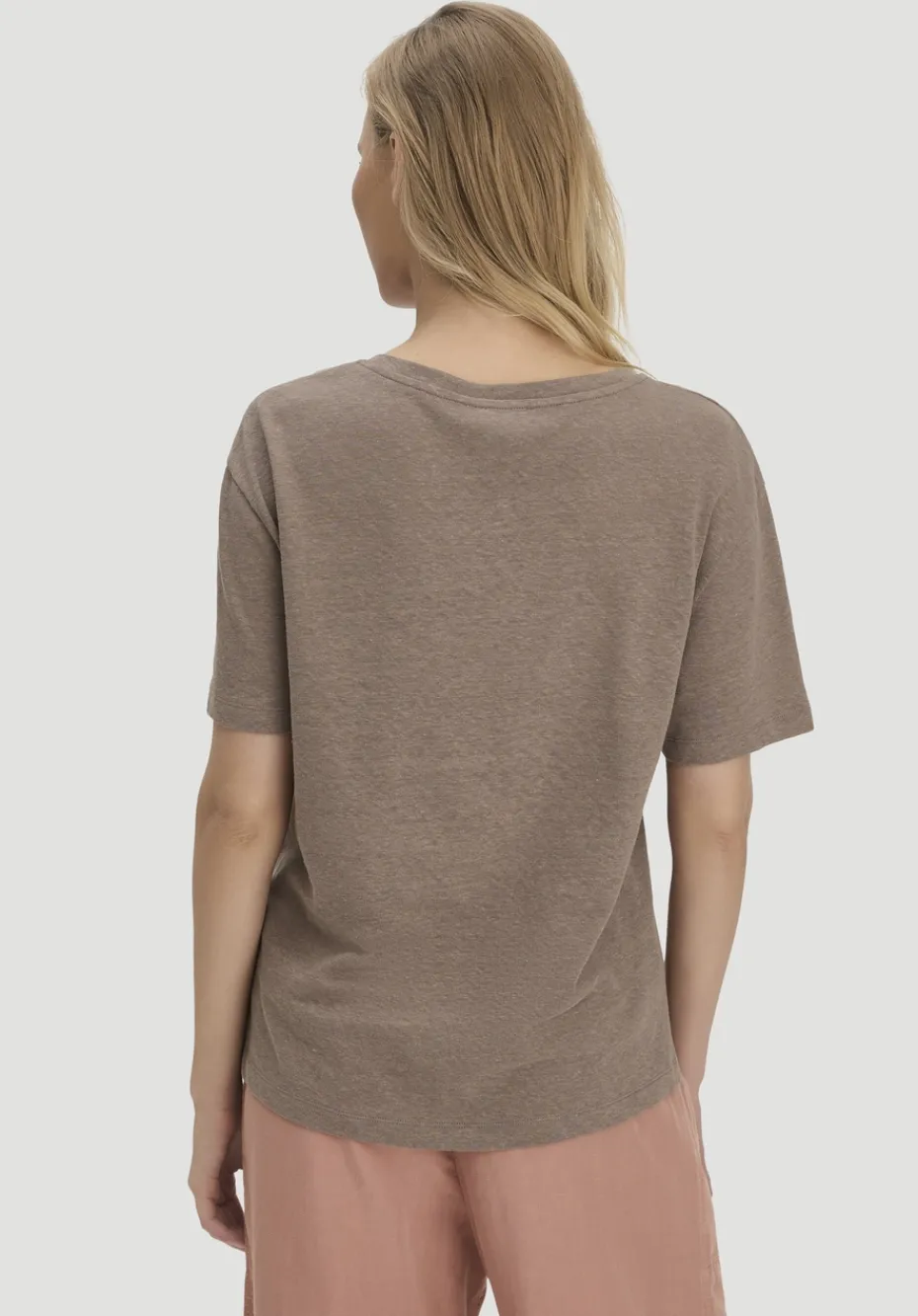 hessnatur T-Shirt Oversize aus Leinen und Bio-Baumwolle von mocca New