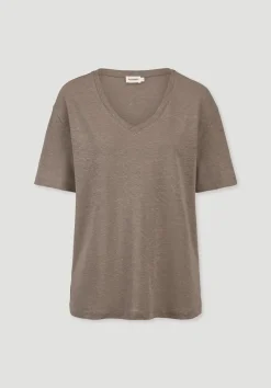 hessnatur T-Shirt Oversize aus Leinen und Bio-Baumwolle von mocca New