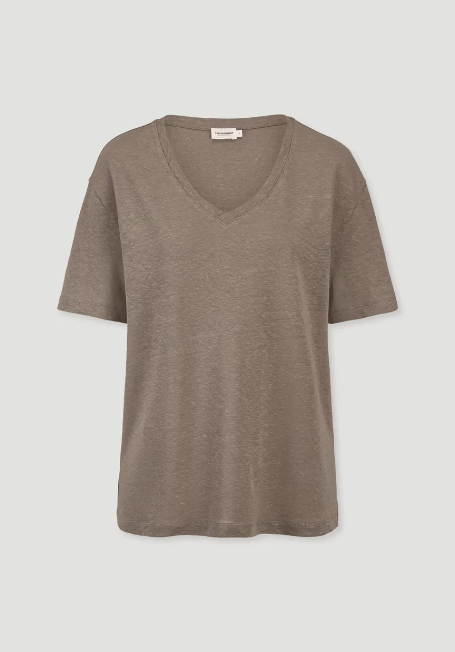 hessnatur T-Shirt Oversize aus Leinen und Bio-Baumwolle von mocca New