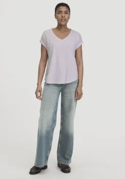 hessnatur T-Shirt Oversize aus reiner Bio-Baumwolle von pastell lavendel Hot