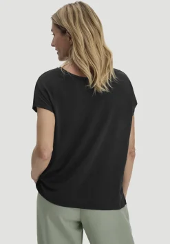 hessnatur T-Shirt Oversize aus TENCEL™ Lyocell mit Bio-Baumwolle von schwarz Sale