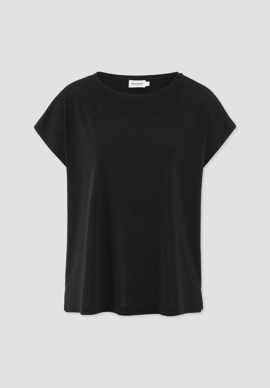 hessnatur T-Shirt Oversize aus TENCEL™ Lyocell mit Bio-Baumwolle von schwarz Sale