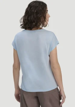 hessnatur T-Shirt Oversize aus TENCEL™ Lyocell mit Bio-Baumwolle von perlblau Discount