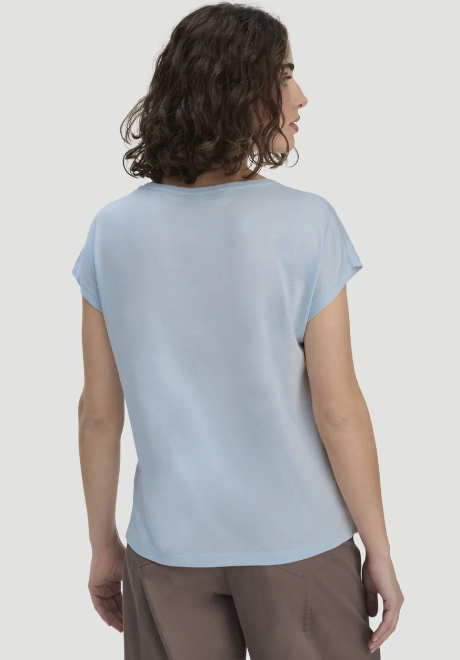 hessnatur T-Shirt Oversize aus TENCEL™ Lyocell mit Bio-Baumwolle von perlblau Discount