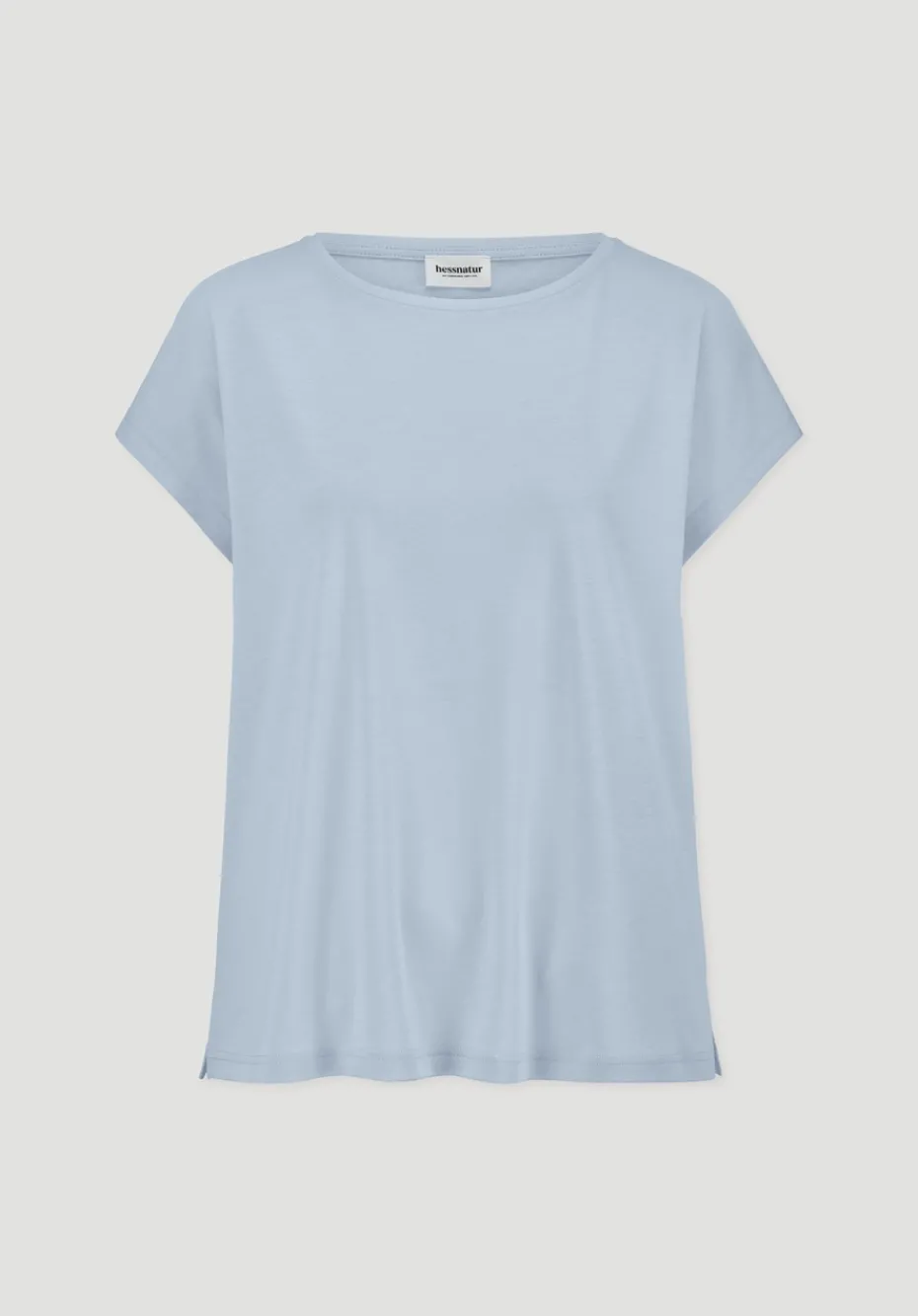 hessnatur T-Shirt Oversize aus TENCEL™ Lyocell mit Bio-Baumwolle von perlblau Discount