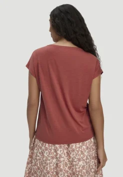 hessnatur T-Shirt Oversize aus TENCEL™ Lyocell mit Bio-Baumwolle von terrakotta Discount