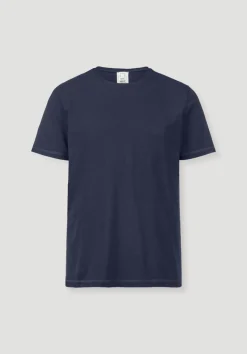 hessnatur T-Shirt PURE COTTON aus reiner Bio-Baumwolle von dunkelblau