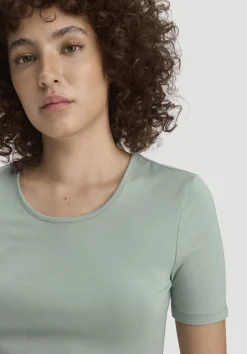 hessnatur T-Shirt PURE FLOW aus TENCEL™ Modal von mattgrün Discount