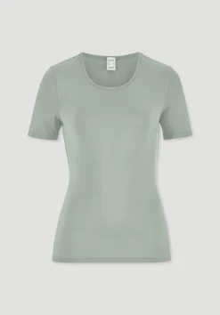 hessnatur T-Shirt PURE FLOW aus TENCEL™ Modal von mattgrün Discount