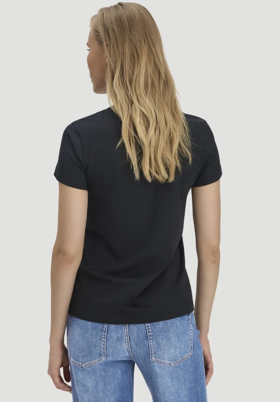 hessnatur T-Shirt Regular aus Regenerative Organic Cotton (ROC) von schwarz Clearance