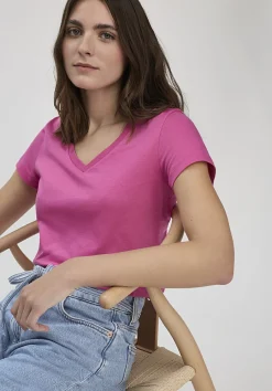 hessnatur T-Shirt Regular aus Regenerative Organic Cotton (ROC) von fuchsia