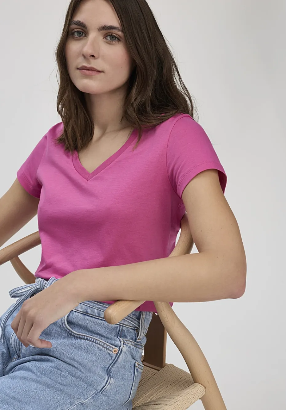 hessnatur T-Shirt Regular aus Regenerative Organic Cotton (ROC) von fuchsia