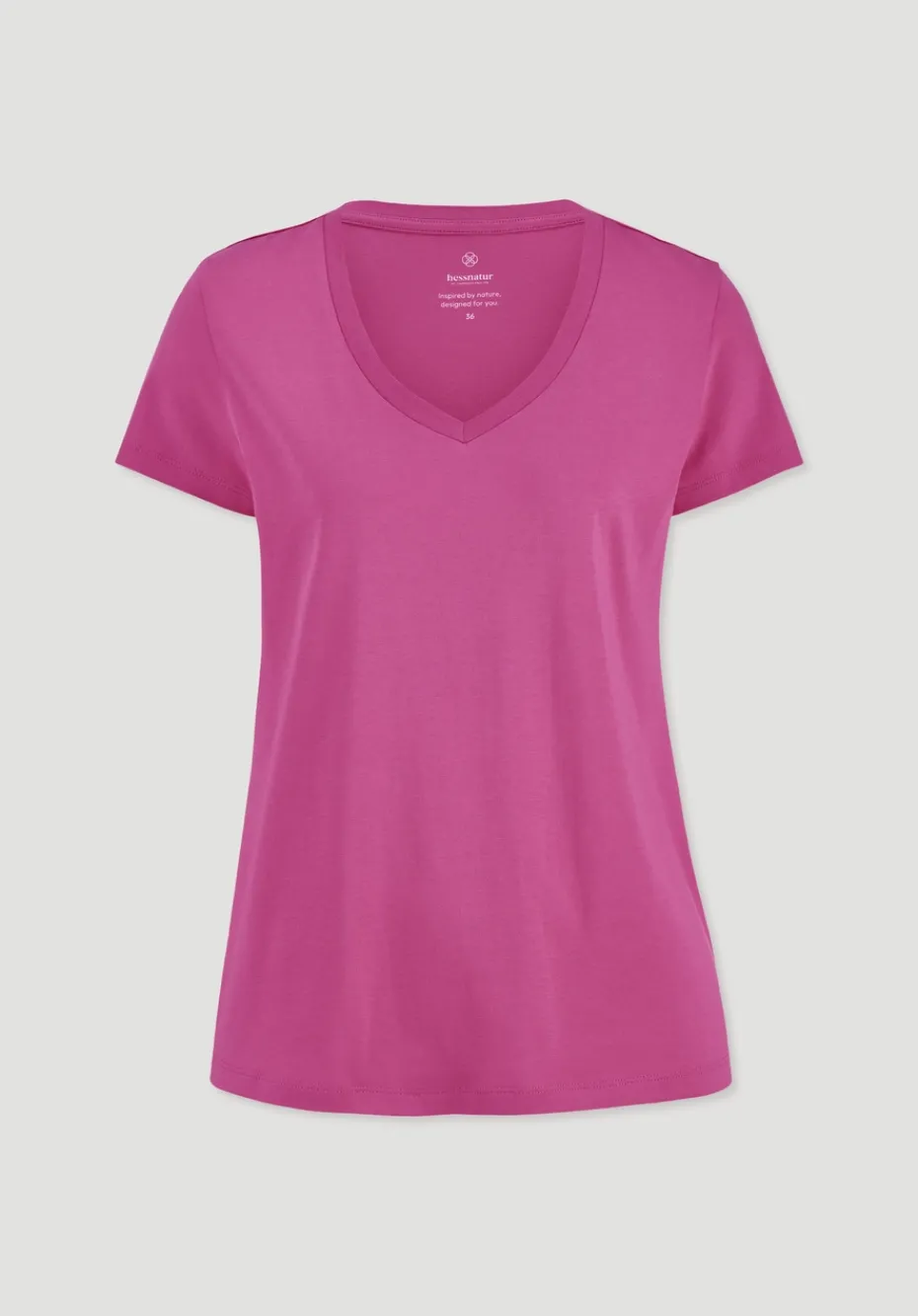 hessnatur T-Shirt Regular aus Regenerative Organic Cotton (ROC) von fuchsia