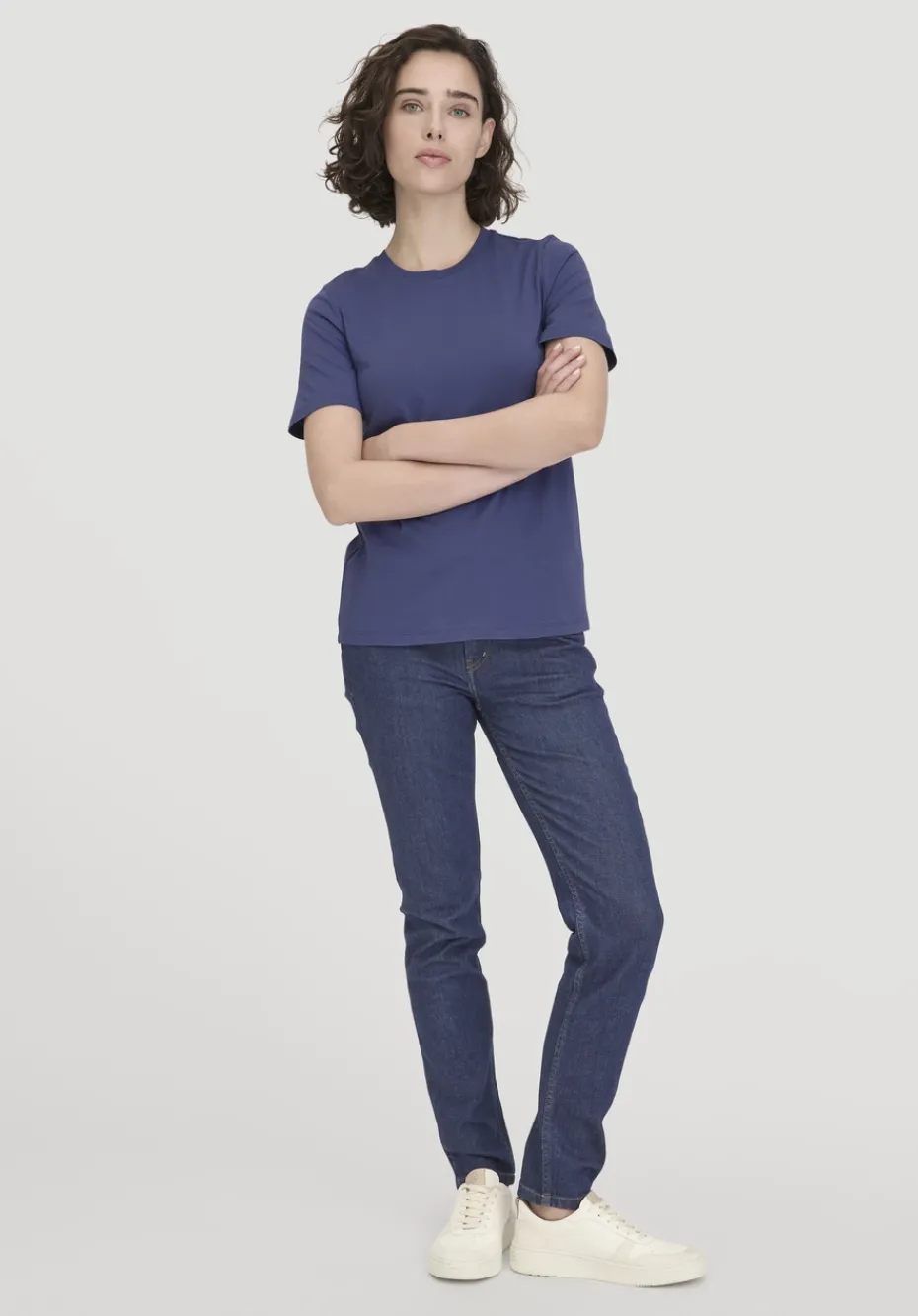hessnatur T-Shirt Regular aus reiner Bio-Baumwolle von irisblau Outlet