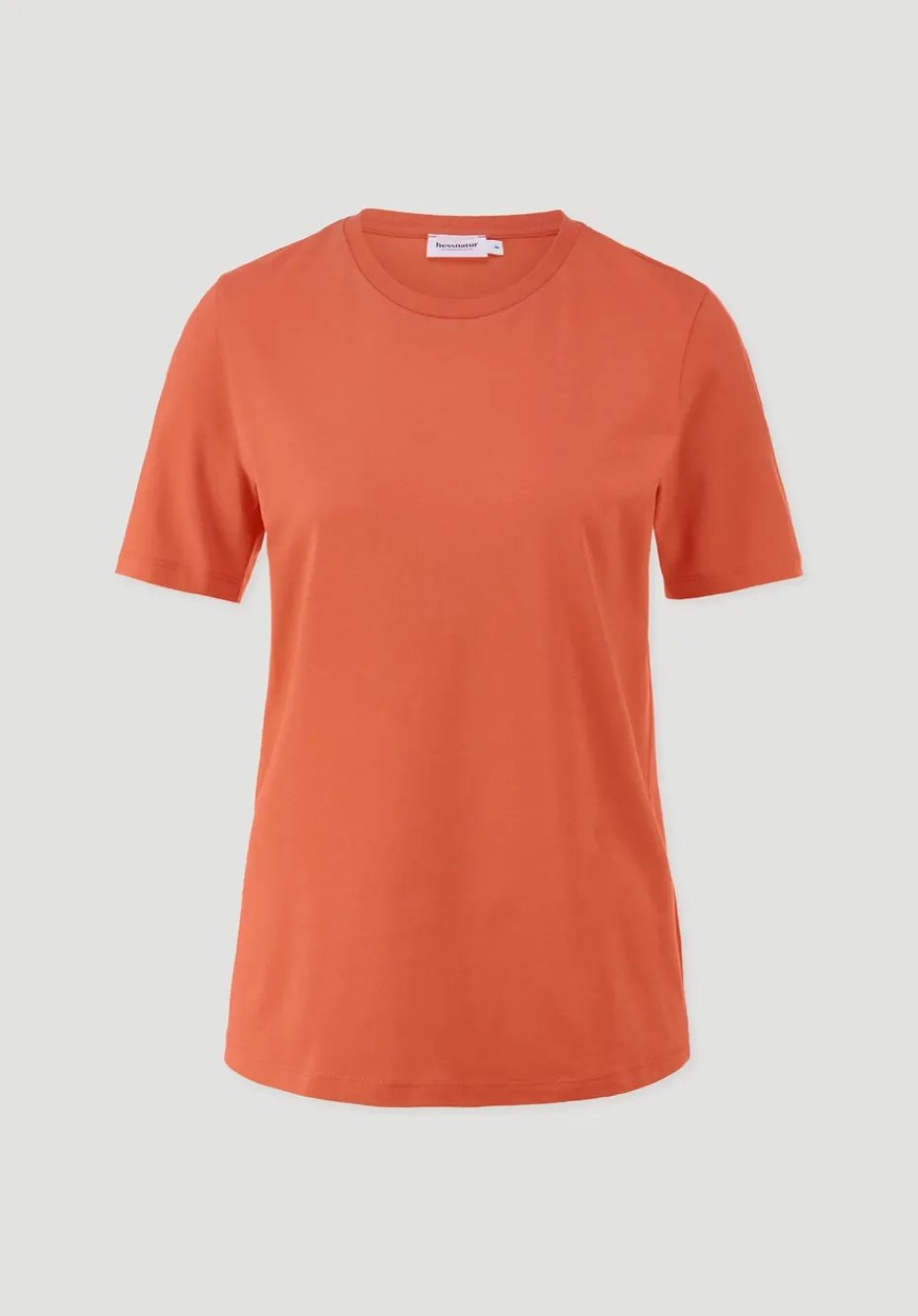 hessnatur T-Shirt Regular aus reiner Bio-Baumwolle von feuerorange Clearance