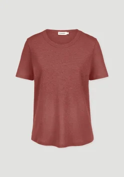 hessnatur T-Shirt Relaxed aus Leinen und Bio-Baumwolle von terrakotta Sale