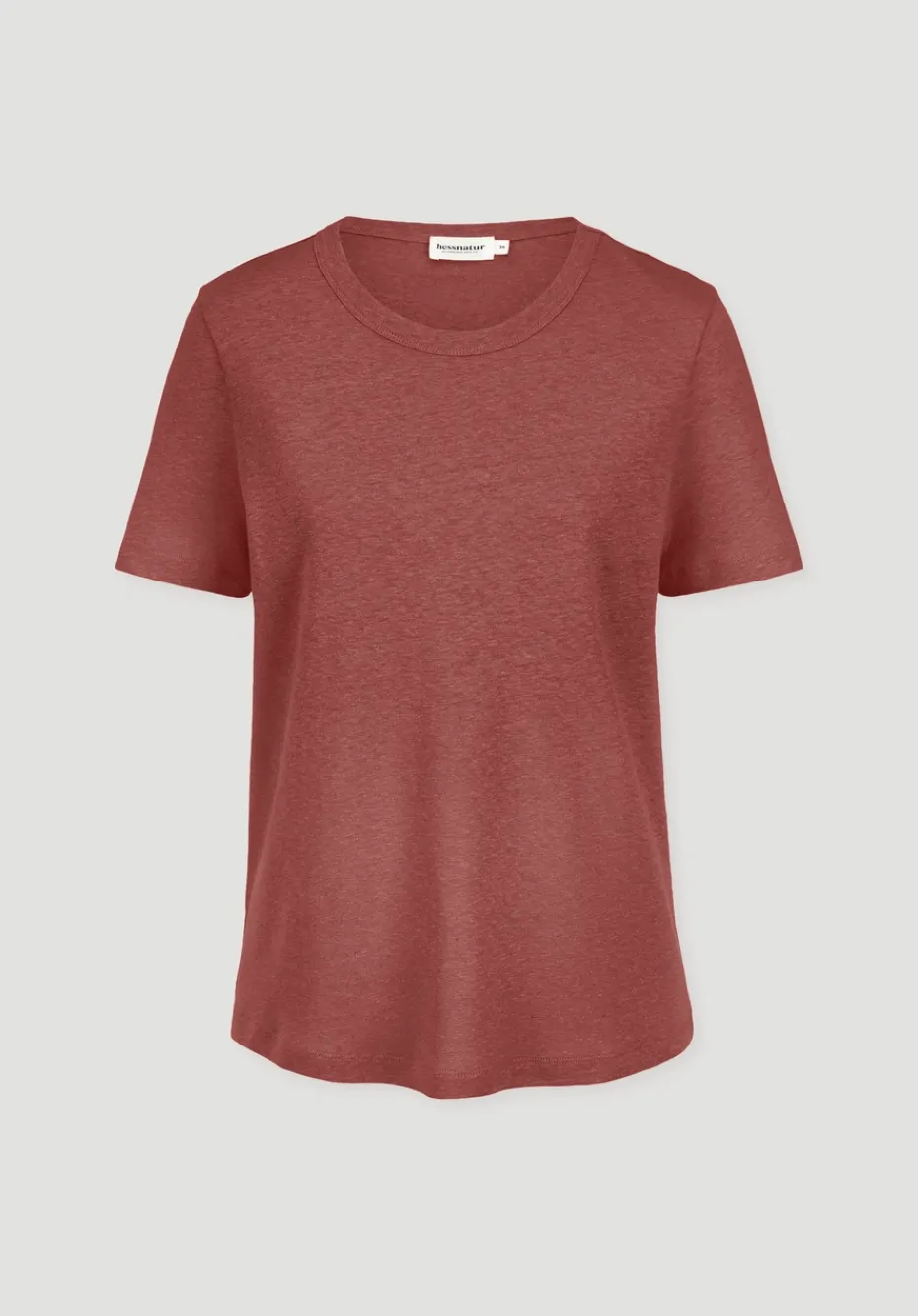 hessnatur T-Shirt Relaxed aus Leinen und Bio-Baumwolle von terrakotta Sale