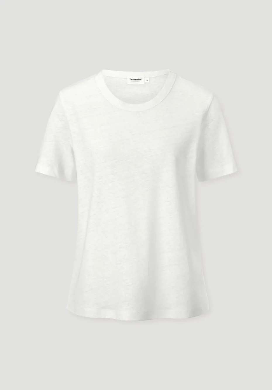 hessnatur T-Shirt Relaxed aus Leinen und Bio-Baumwolle von naturweiss Outlet