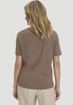 hessnatur T-Shirt Relaxed aus Leinen und Bio-Baumwolle von mocca Clearance