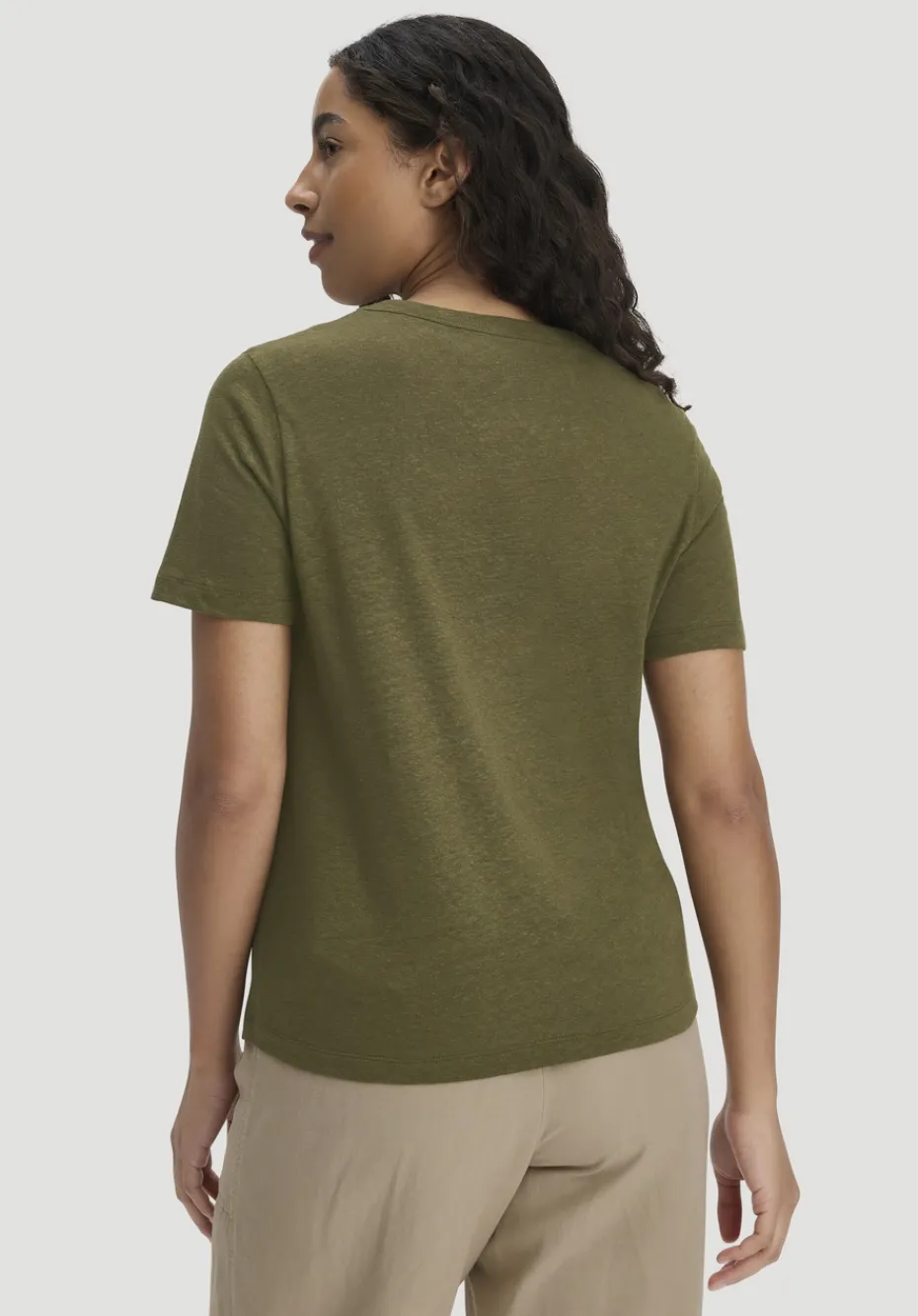hessnatur T-Shirt Relaxed aus Leinen und Bio-Baumwolle von goldoliv