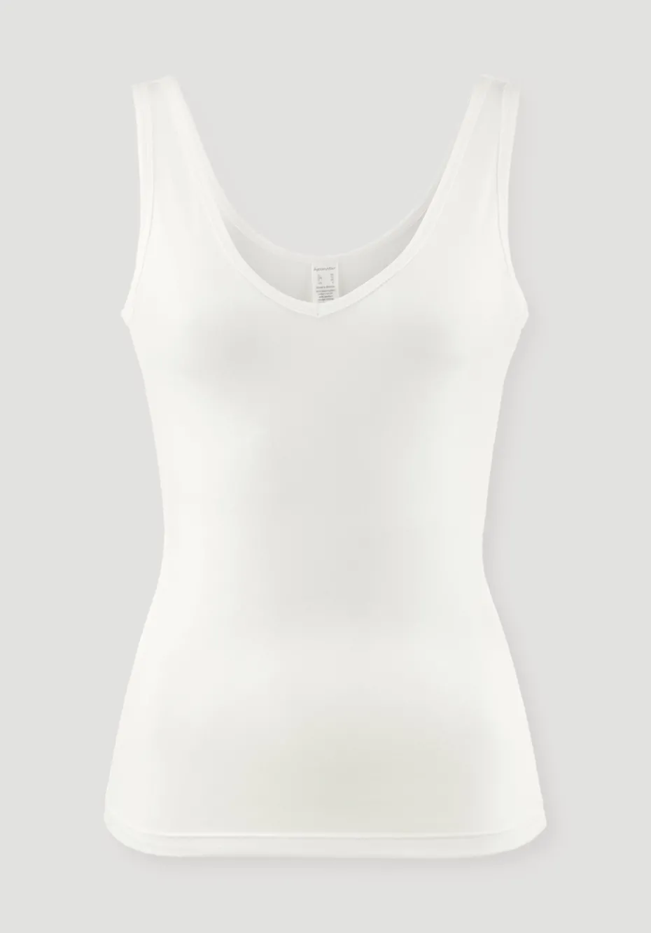hessnatur V-Neck Tanktop PURE BALANCE aus Bio-Baumwolle und TENCEL™ Modal von naturweiss Sale