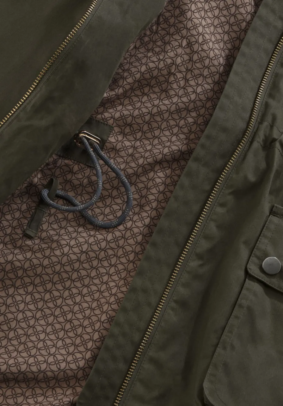 hessnatur Wachsjacke Regular aus reiner Bio-Baumwolle von oliv Discount
