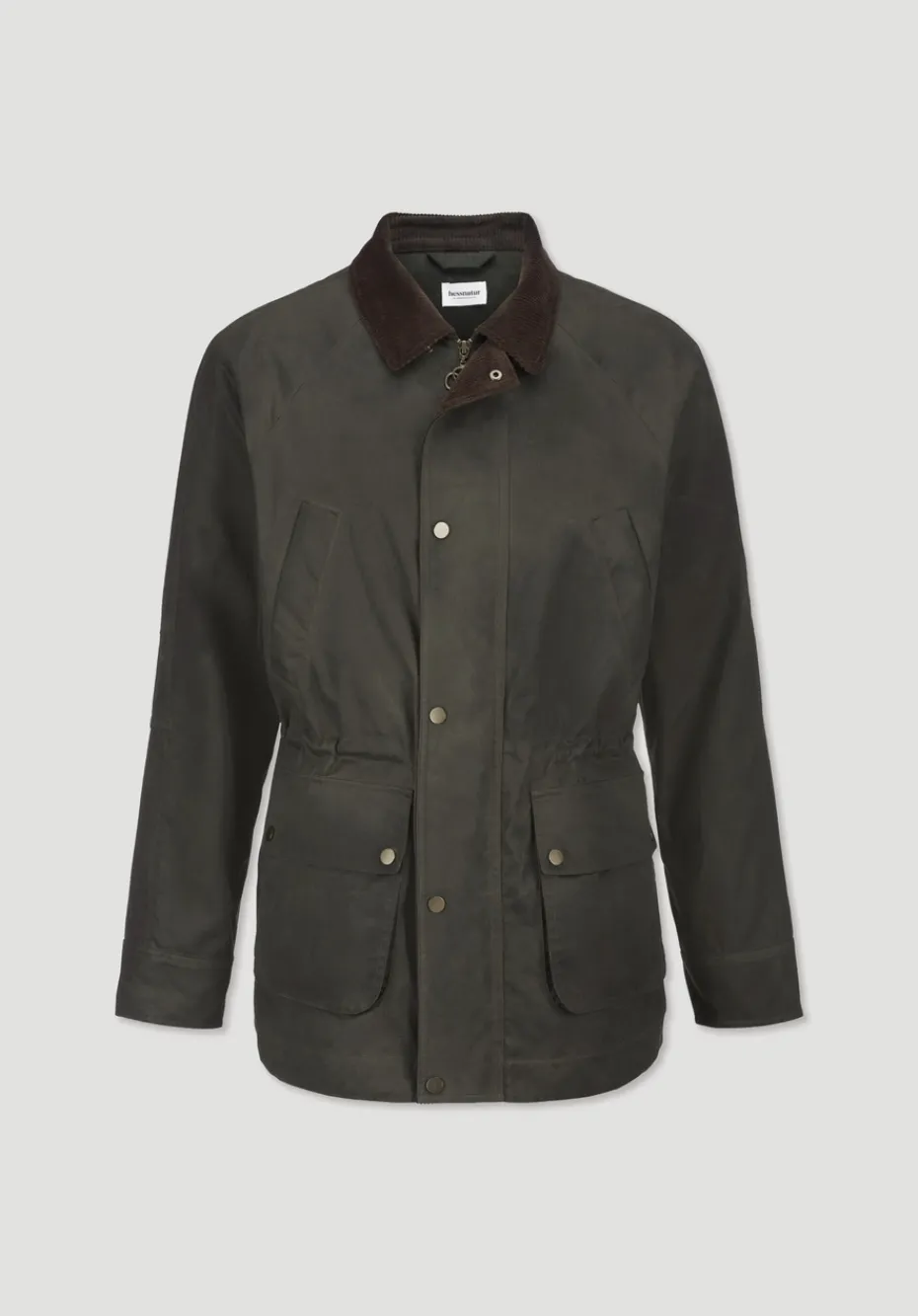 hessnatur Wachsjacke Regular aus reiner Bio-Baumwolle von oliv Best