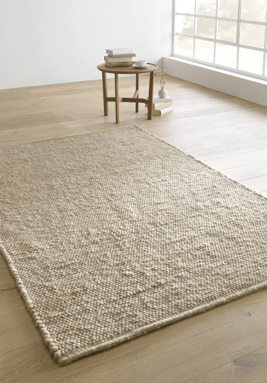 hessnatur Web-Teppich Coburger Fuchs aus reiner Bio-Schurwolle von beige-gold Outlet