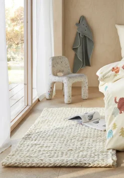hessnatur Web-Teppich Deichschaf mit Zopfmuster aus regionaler Schurwolle von natur Outlet