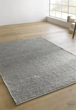 hessnatur Web-Teppich RUGA aus regionaler Schurwolle von grau Hot
