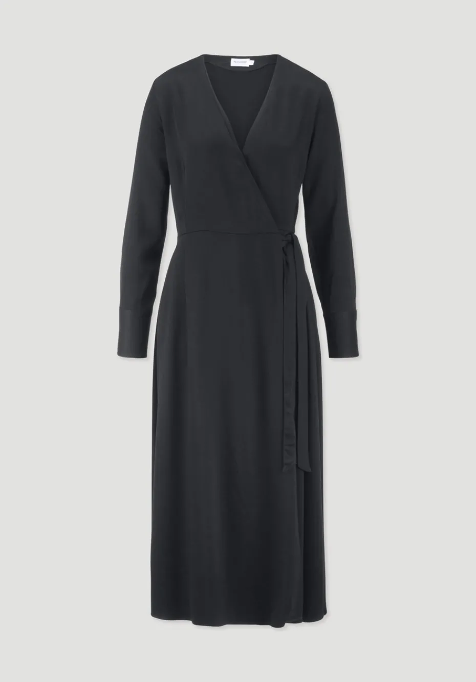 hessnatur Wickelkleid Knöchellang Regular aus reiner LENZING™ ECOVERO™ Viskose von black Outlet