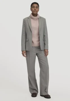 hessnatur Wollblazer Regular aus reiner Bio-Merinowolle von taupe Clearance